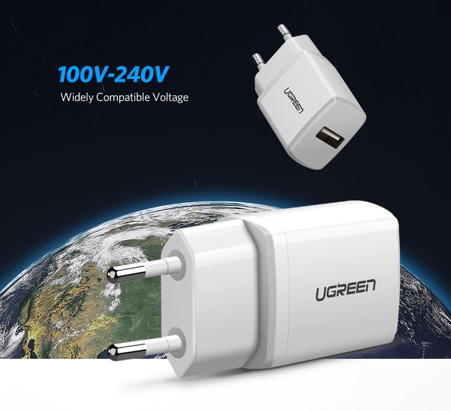 Ugreen 5V 2.1A USB Charger for iPhone X 8 7 iPad 7