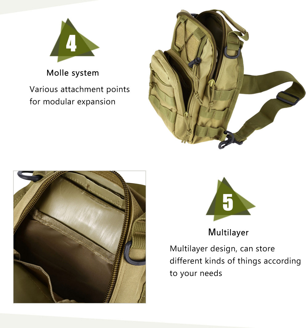 Outdoor Shoulder Military Backpack/ Camping Travel Hiking Trekking Bag 6