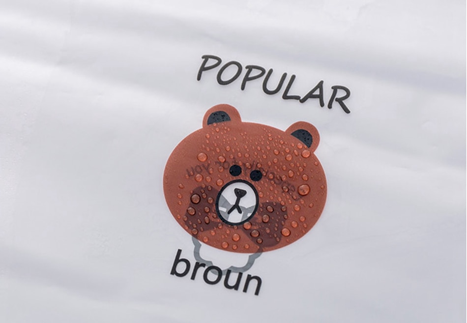 Brown Bear Transparent Cosmetic Bag Travel Makeup Case 11