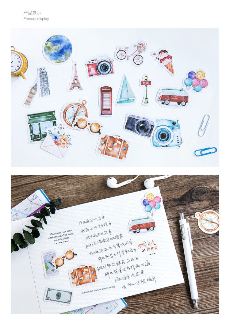 Cute Travel Decorative Stickers 2