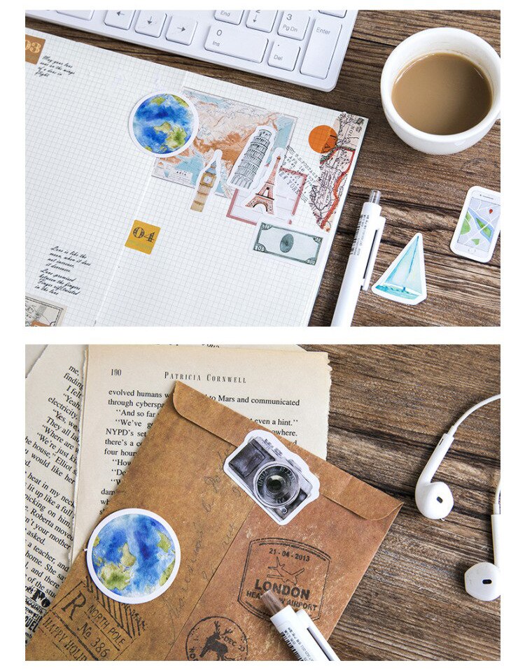 Cute Travel Decorative Stickers 5